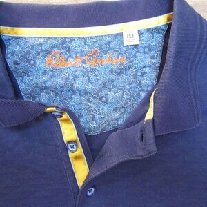 Robert Graham Blue Button Up Polo